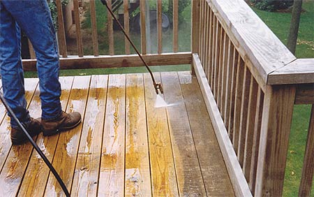 pre-washing wood restoration