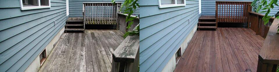 deck cleaning and stain removal