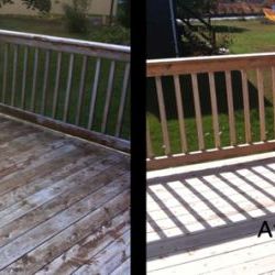 deck cleaning before and after thumbnail